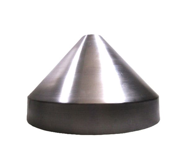 DOWN SHADE CONICAL 2" X 13" X 8 3/16" 13/32" C.H. 20 GA CRS