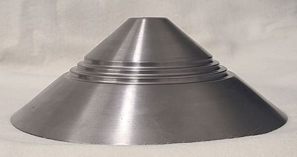 Medium 3 Step Cone 1 3/8&ldquo; X11&rdquo; X 4&ldquo; 20 GA CRS .406&rdquo; Center Hole